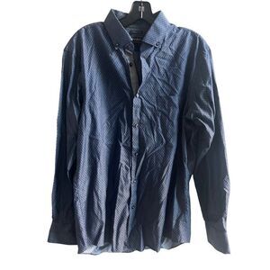 Neiman Marcus dress shirt size large button down trim fit‎ cotton